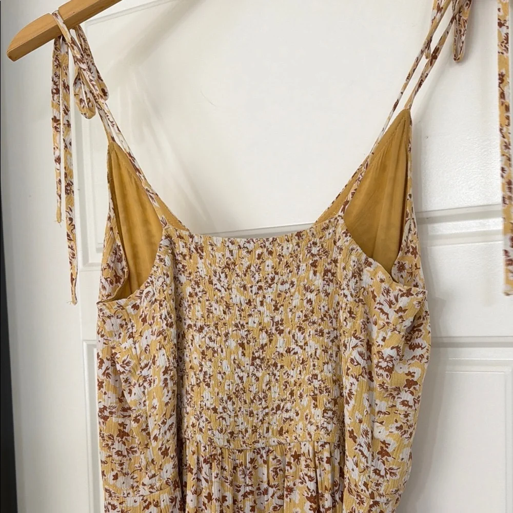 Abercrombie & Fitch Yellow Floral Maxi Dress